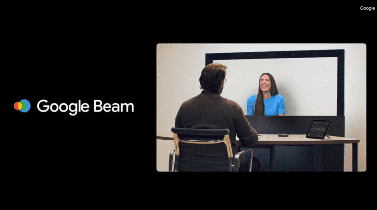 Google تُطلق Google Beam منصة مكالمات فيديو ثلاثية الأبعاد بلا نظارات I/O 2025