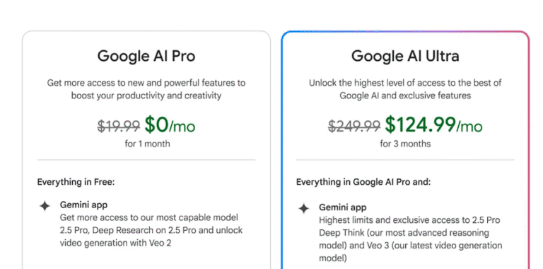 Google تُطلق اشتراك Google AI Pro وGoogle AI Ultra بـ 250 دولارًا شهريًا I/O 2025