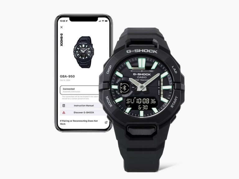 ساعة Casio G-Shock GBA-950 متاحة الآن في أوروبا